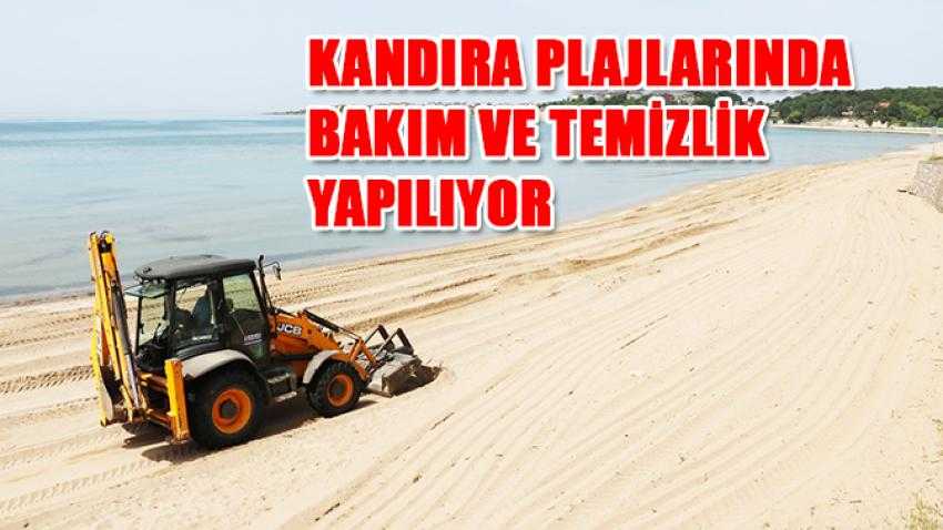 Kandıra plajlarında bakım ve temizlik yapılıyor