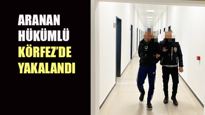 Aranan hükümlü Körfez'de yakalandı