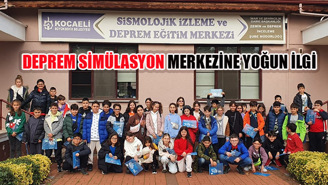 Deprem simülasyon merkezine yoğun ilgi