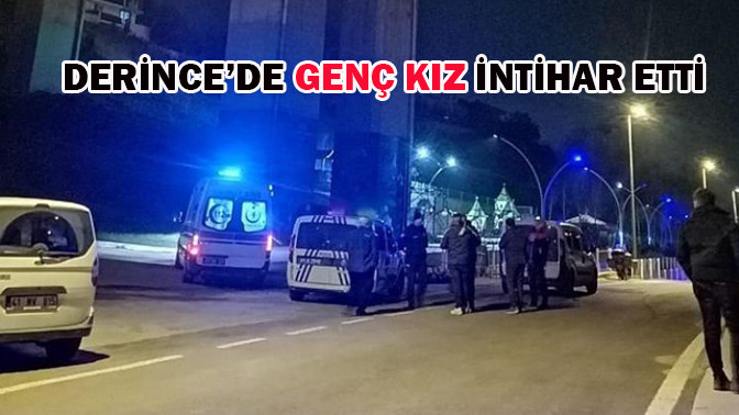 Derince de genç kız viyadükten atlayarak intihar etti