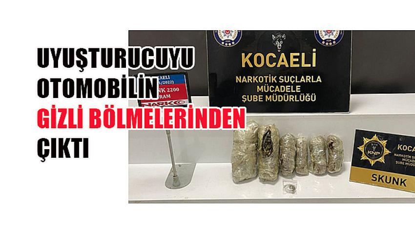 Uyuşturucu otomobilin bakın nerede çıktı