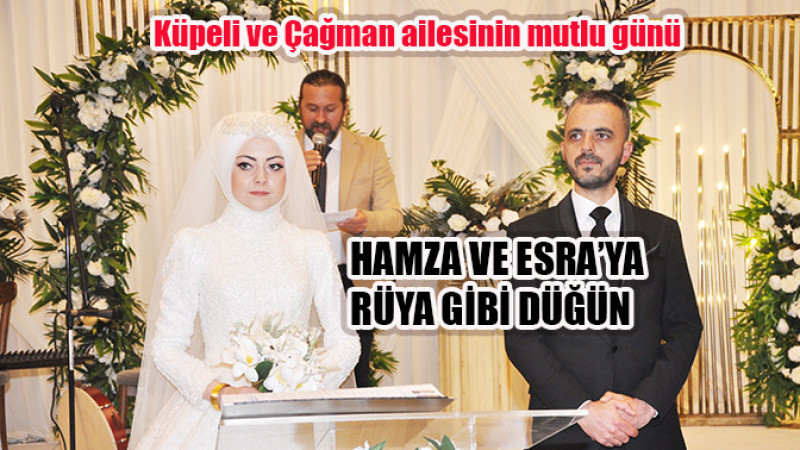 Hamza Ve Esra’ya Rüya Gibi Düğün