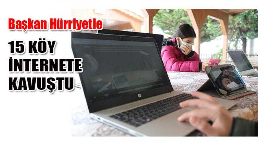 İzmit Belediyesi ile 15 köy internete kavuştu
