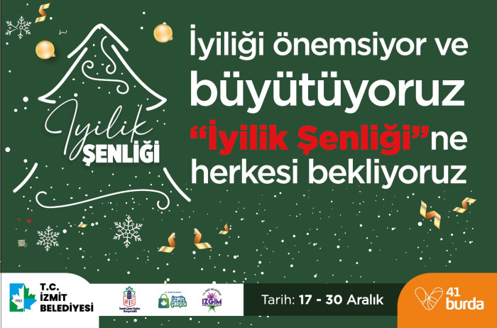 İzmit Belediyesi Yılbaşı İyilik Şenliği için geri sayım başladı