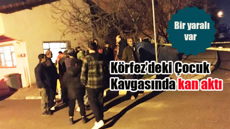Körfez'de çocuk kavgasında kan aktı : 1 Yaralı